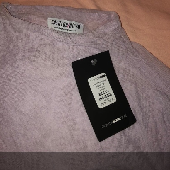 Fashion nova 2 piece-set /Lavender mesh - Picture 4 of 5